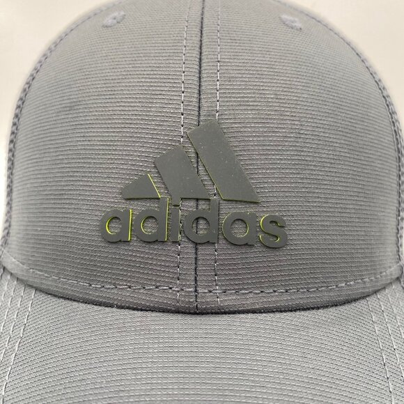 Adidas Aeroready Hat Cap Strap Back Gray One Size Adjustable Golf Tennis Running - Picture 6 of 10